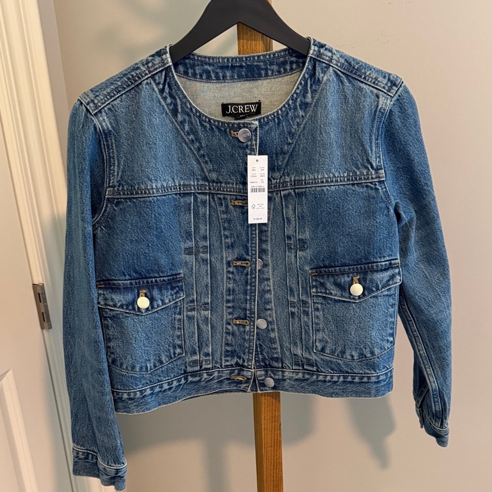 NEW! J Crew Blue Denim Jean Jacket